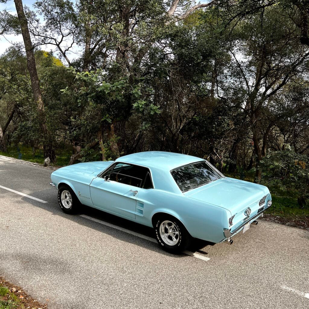 mustang 1967 car hire classic car french riviera