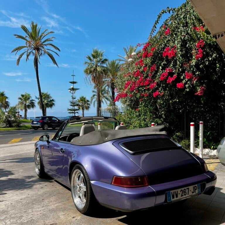 location porsche 964 ave Nice classic car