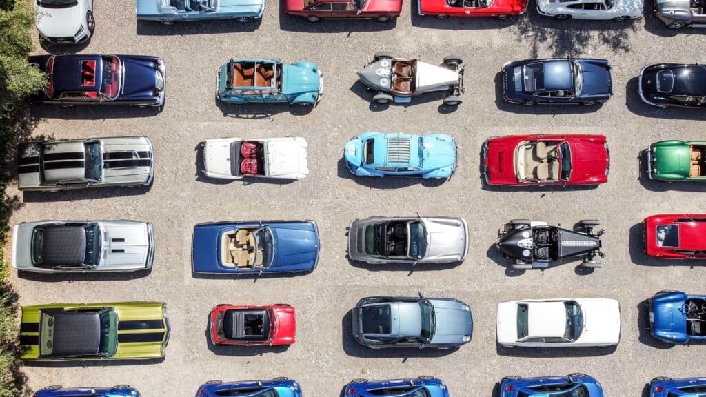 team building classic car in Nice